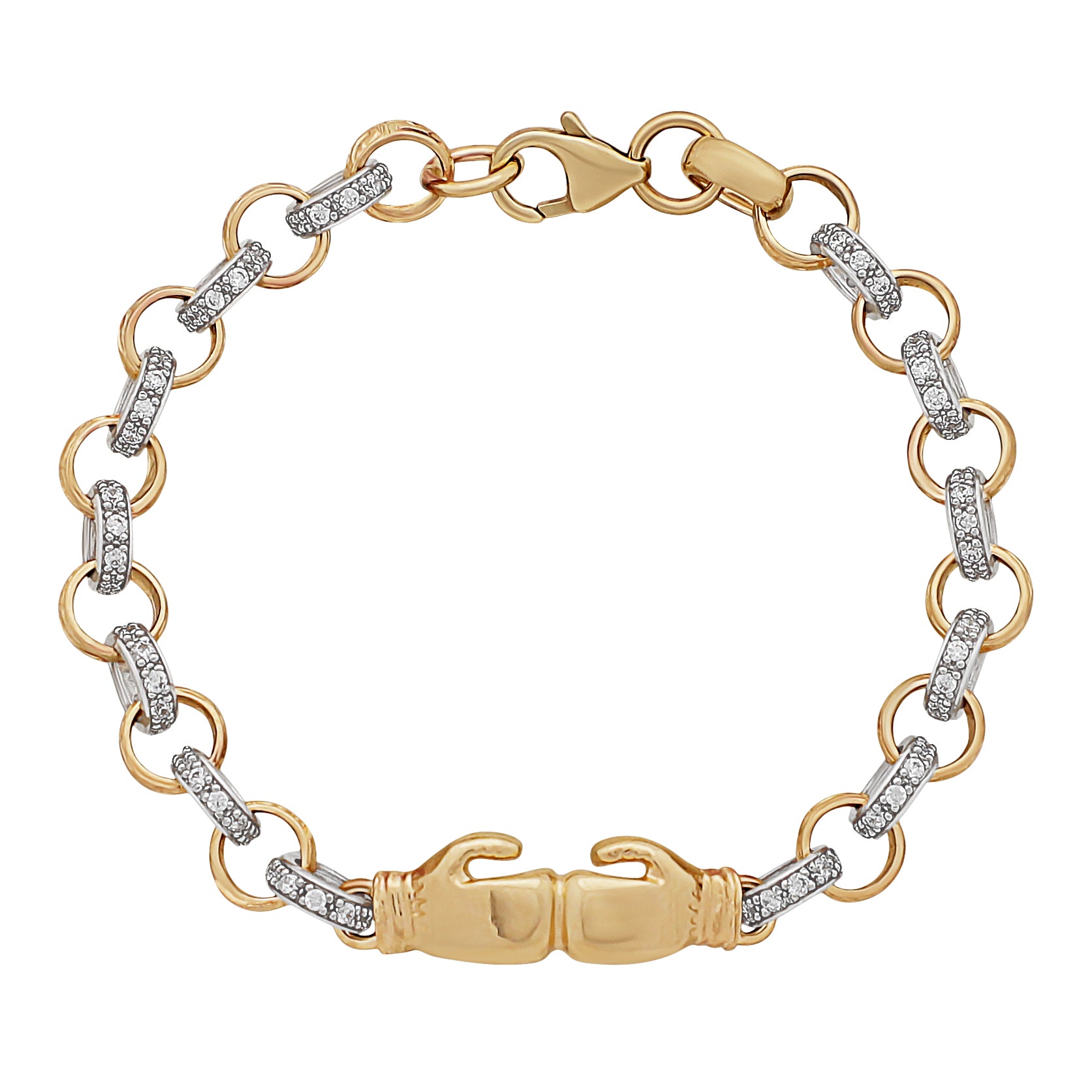 Belcher Bracelet Baby Gold Boxing Glove Bangle 9ct Yellow Gold