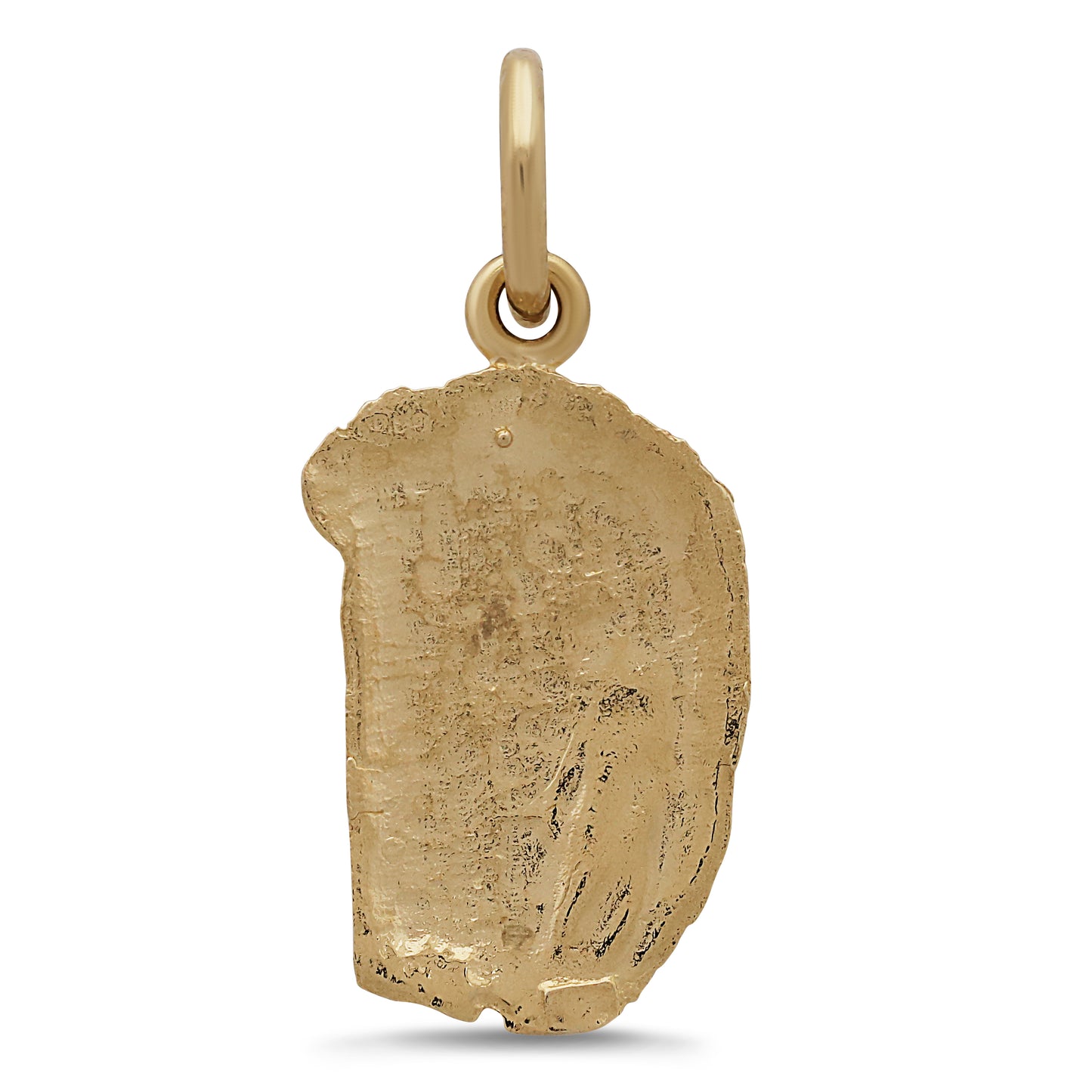 9ct Yellow Gold Small Jesus Solid Pendant