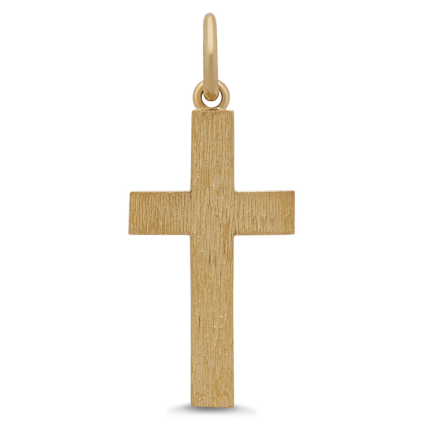 9ct Yellow Gold Ornate Patterned Small Classic Cross