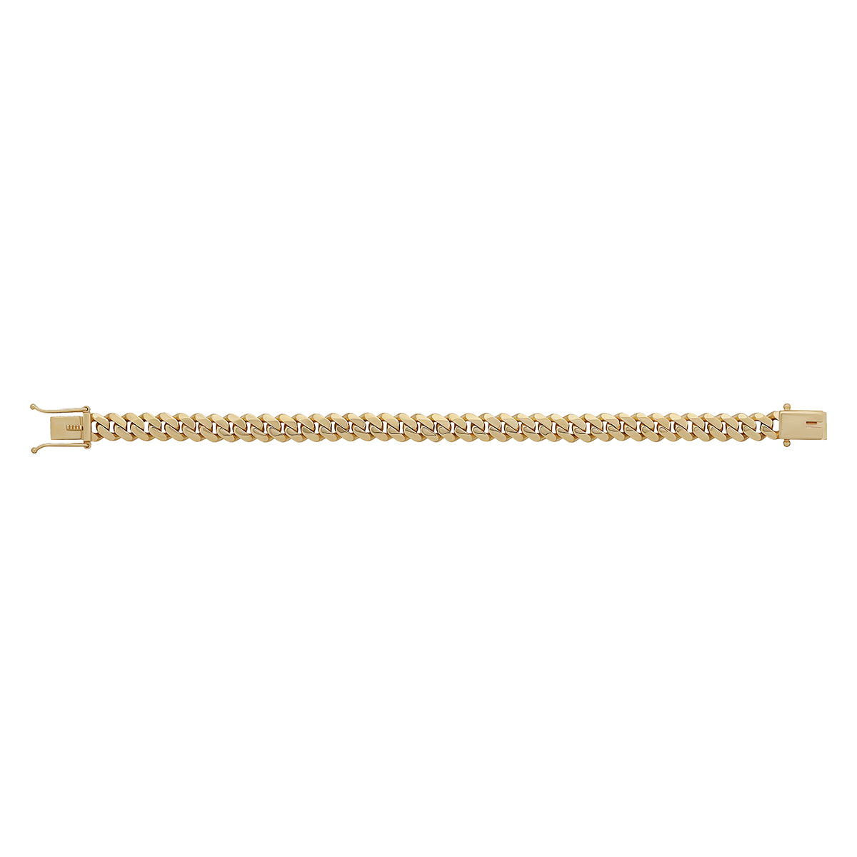 9ct Yellow Gold Solid Classic Cuban Link 8.5mm Bracelet-8.5"