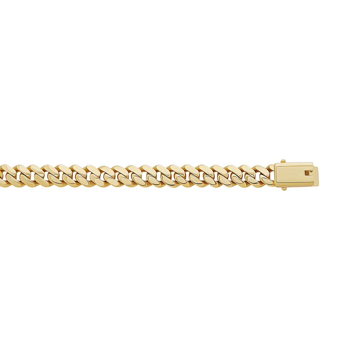 9ct Yellow Gold Solid Classic Cuban Link 10mm Chain