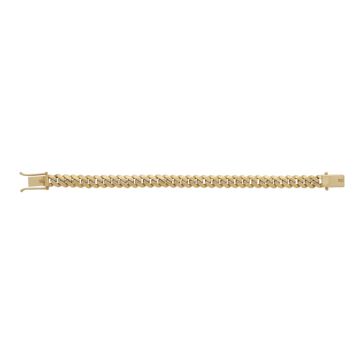 9ct Yellow Gold Solid Classic Cuban Link 10mm Bracelet-8.5"