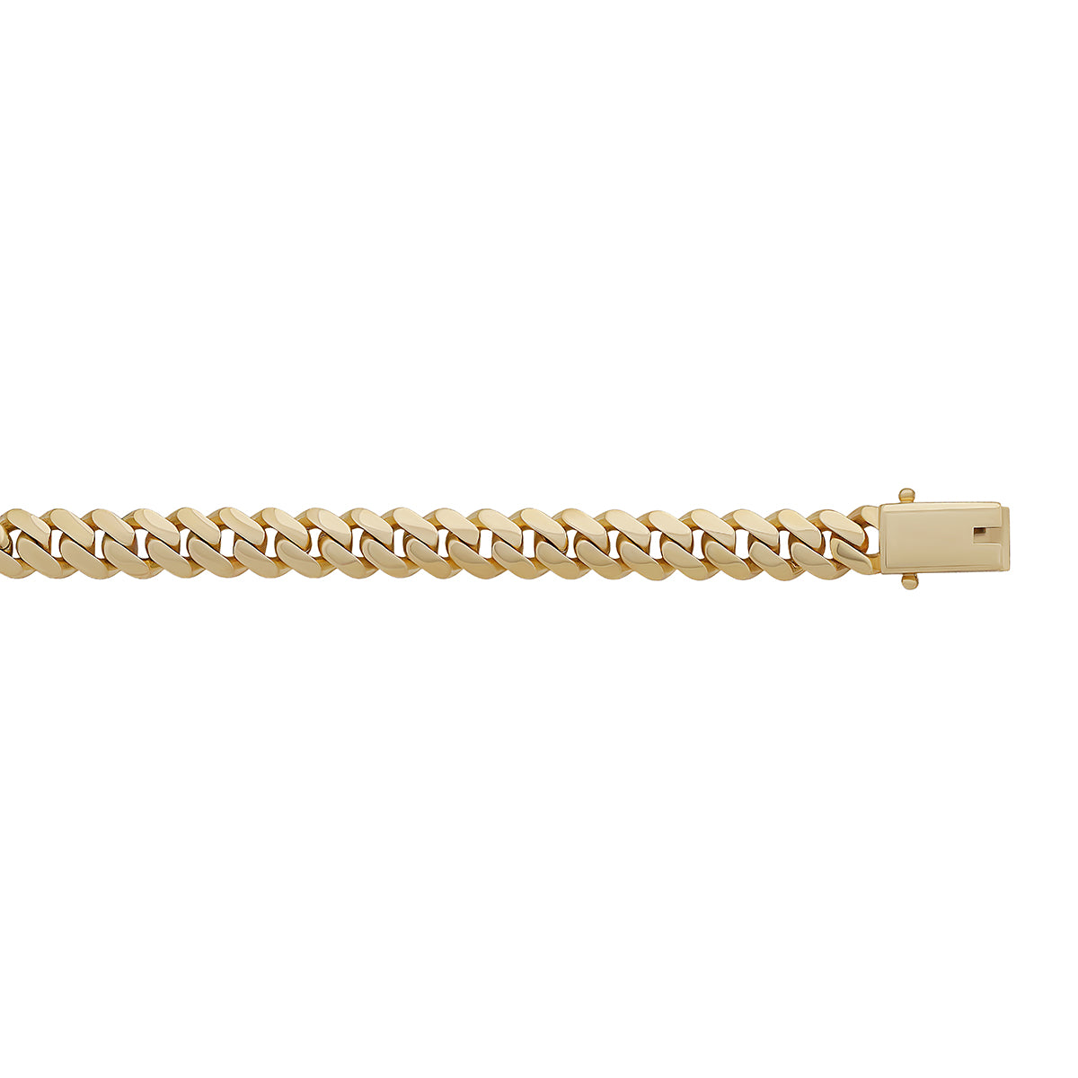9ct Yellow Gold Solid Classic Cuban Link 10mm Bracelet-8.5"
