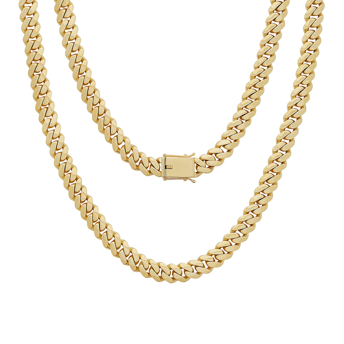 9ct Yellow Gold Solid Classic Cuban Link 11.4mm Chain