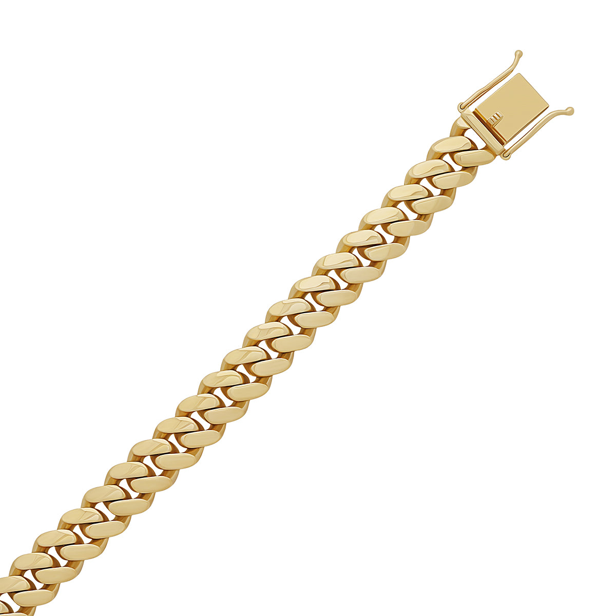 9ct Yellow Gold Solid Classic Cuban Link 11.4mm Chain