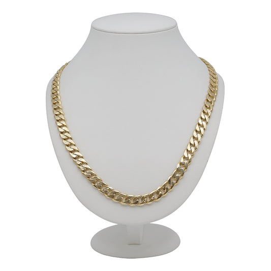 9ct Yellow Gold Curb 11mm Link Chain