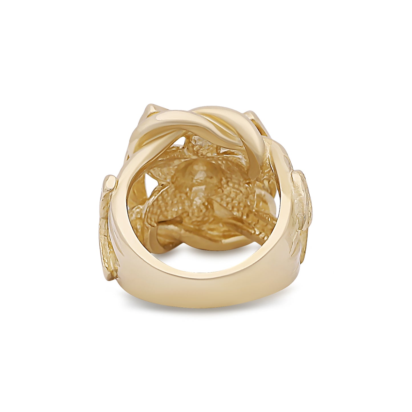 9ct Yellow Gold Horseshoe Keeper Ring