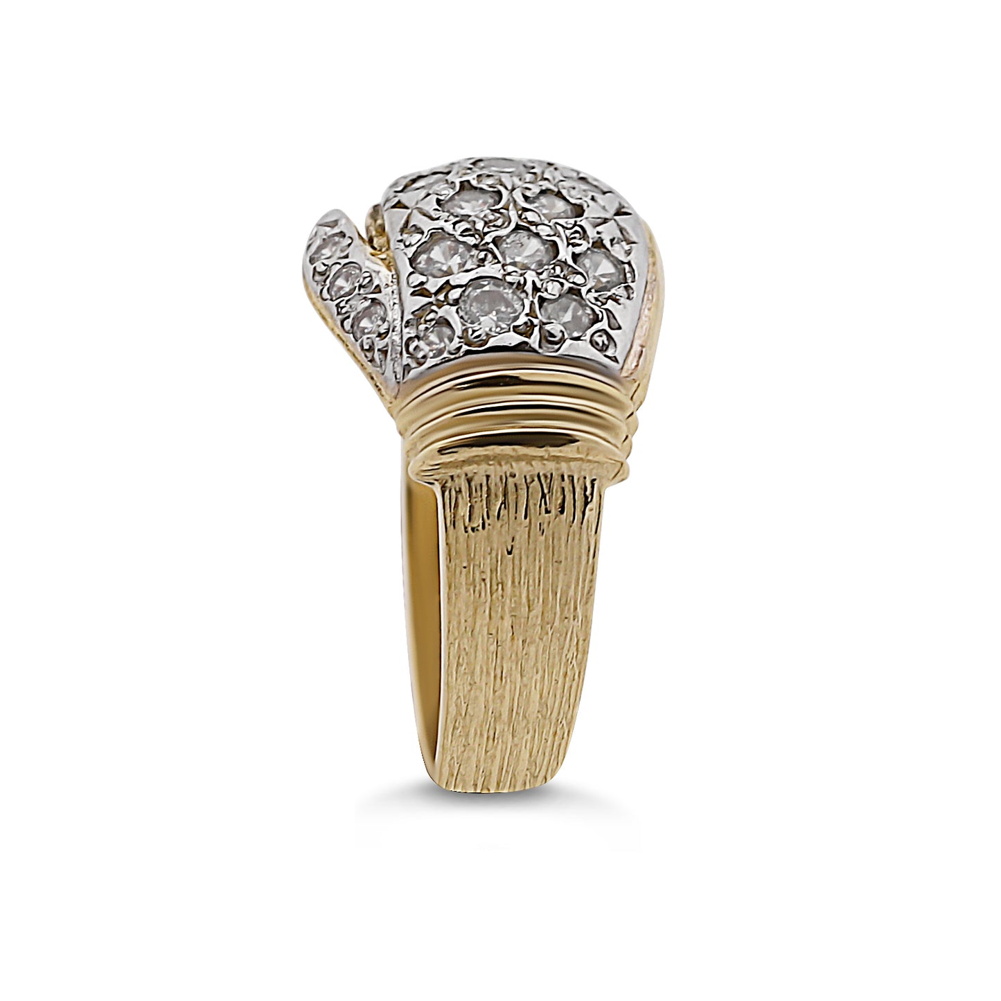 9ct Yellow Gold Gem Set Boxing Glove Ring