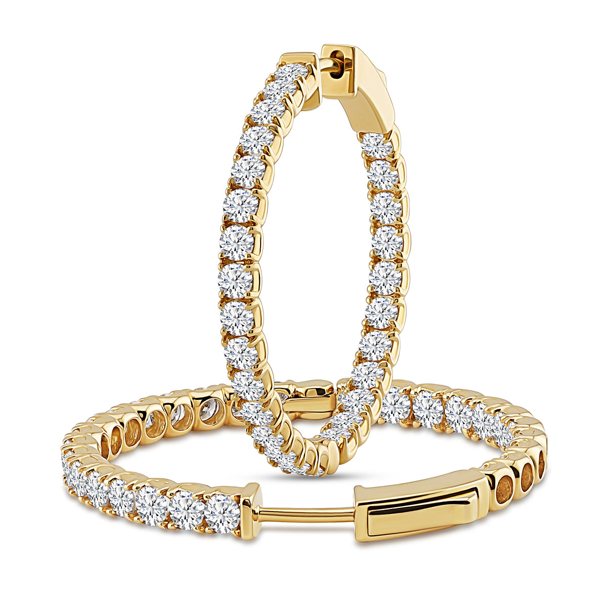 Brilliant Double Hoops - 4.3ct