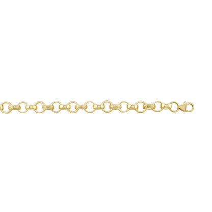 9ct Yellow Gold Solid Belcher Chain - 8.5mm