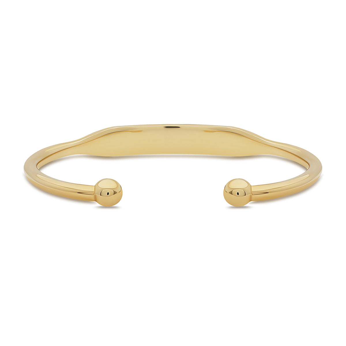 9ct Yellow Gold Solid Torque ID Junior Bangle
