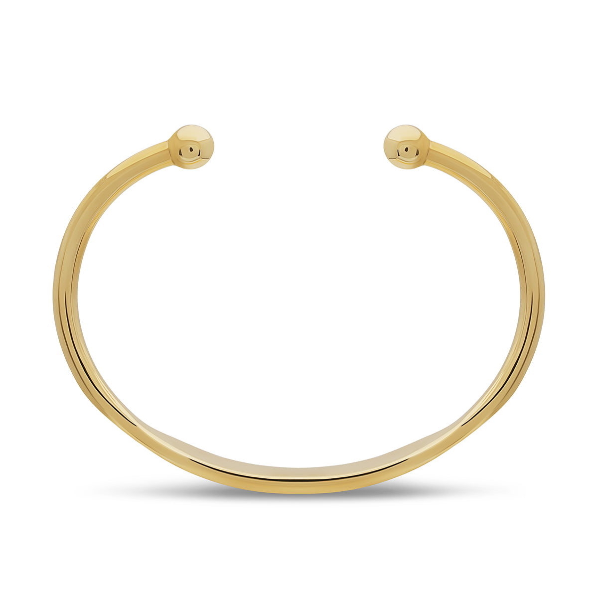 9ct Yellow Gold Solid Torque ID Junior Bangle