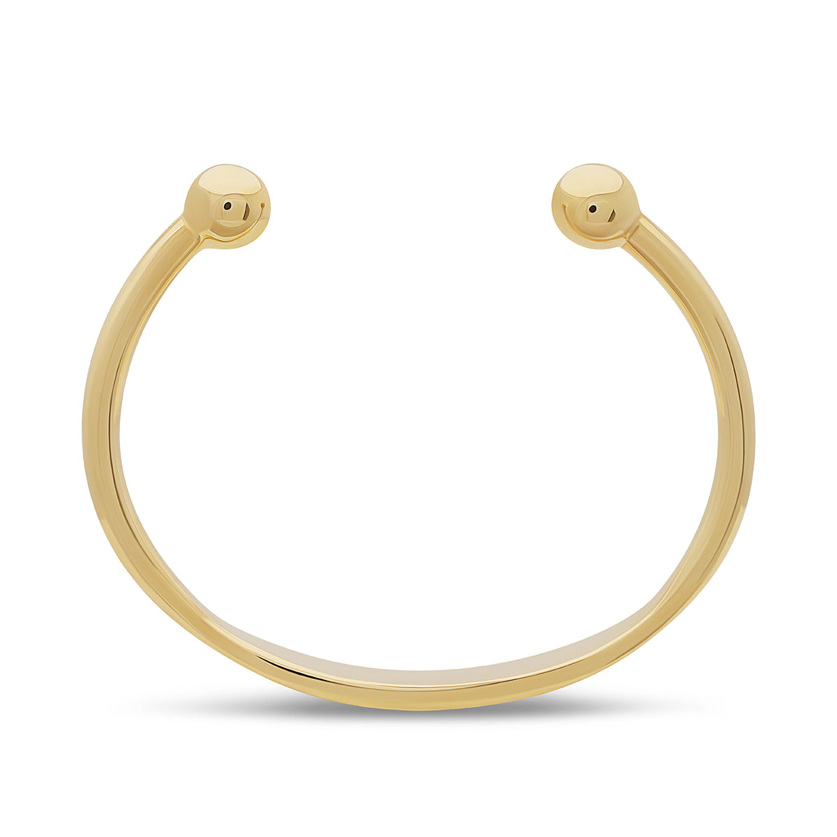 9ct Yellow Gold Solid Torque ID Men's Bangle