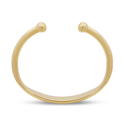 9ct Yellow Gold Solid Torque ID Child's Bangle