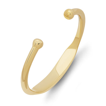 9ct Yellow Gold Solid Torque ID Child's Bangle