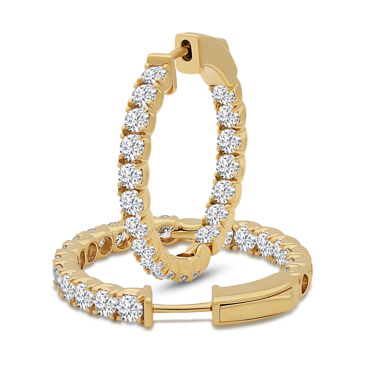 Brilliant Double Hoops - 2.95ct