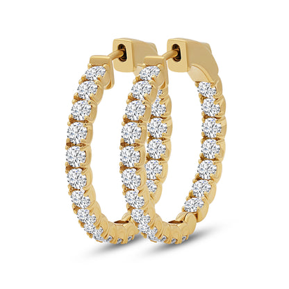 Brilliant Double Hoops - 2.95ct