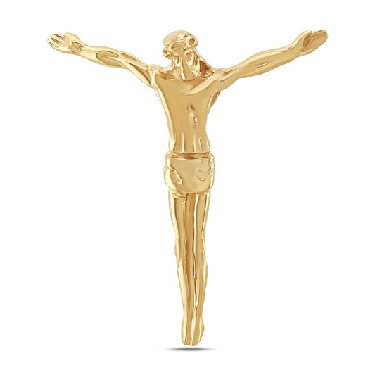 9ct Yellow Gold Polished Crucifix Pendant