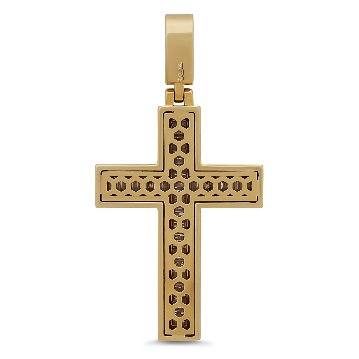 9ct Yellow Gold 2.13ct Diamond Cross Pendant