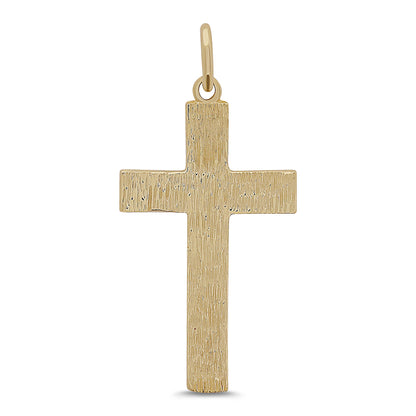 9ct Yellow Gold Ornate Crucifix Cross Pendant