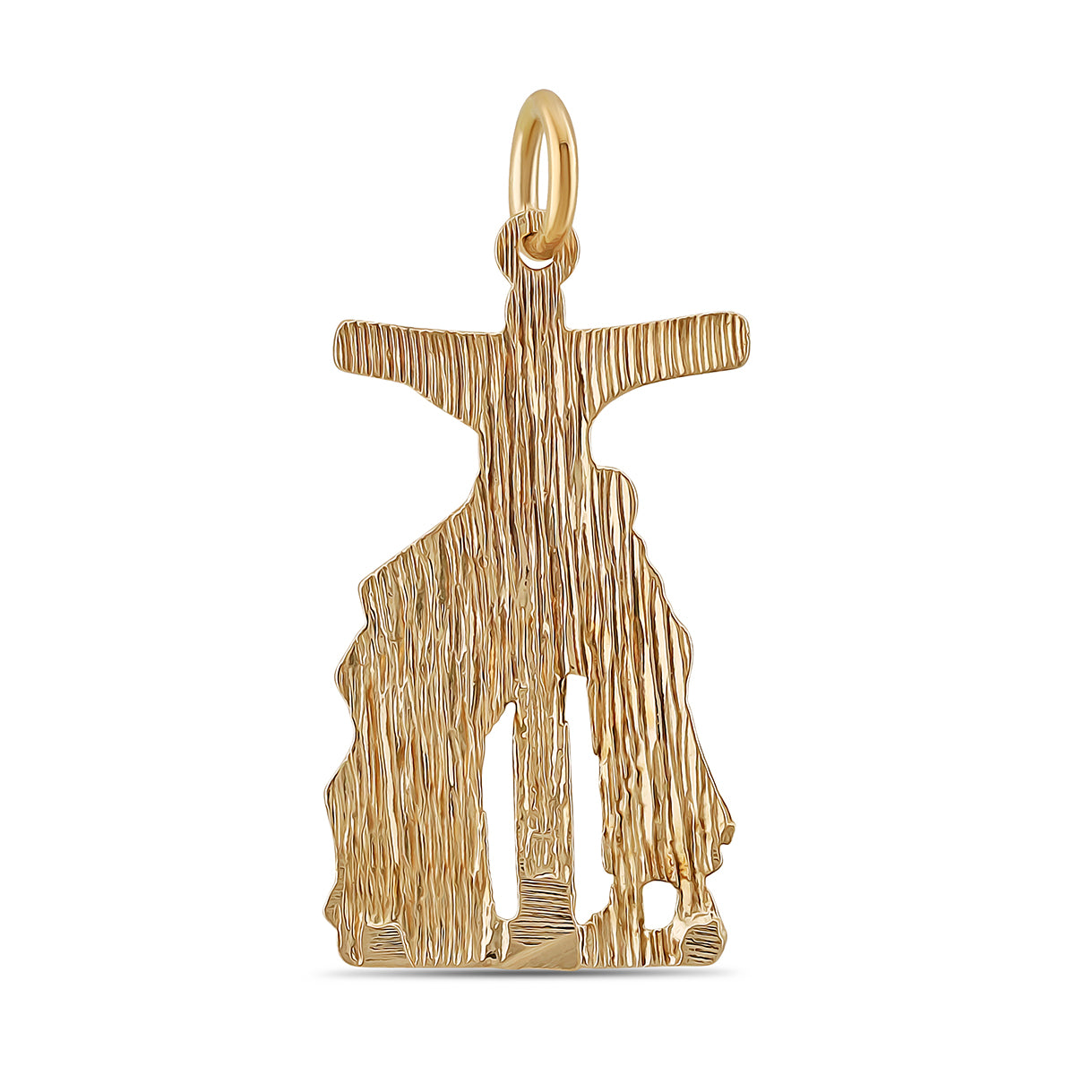9ct Yellow Gold Saint John and Virgin Mary Crucifix Cross