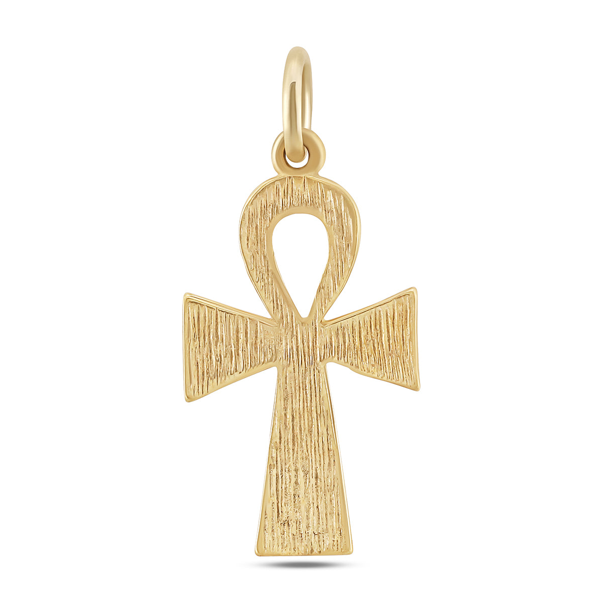 9ct Yellow Gold Solid Small Polished Ankh Cross