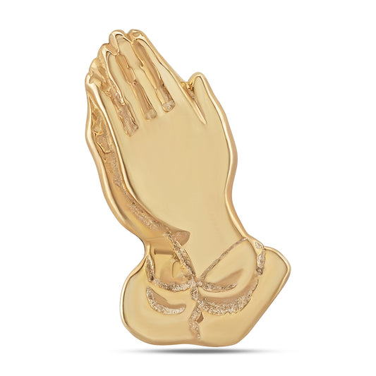 9ct Yellow Gold Praying Hands Pendant