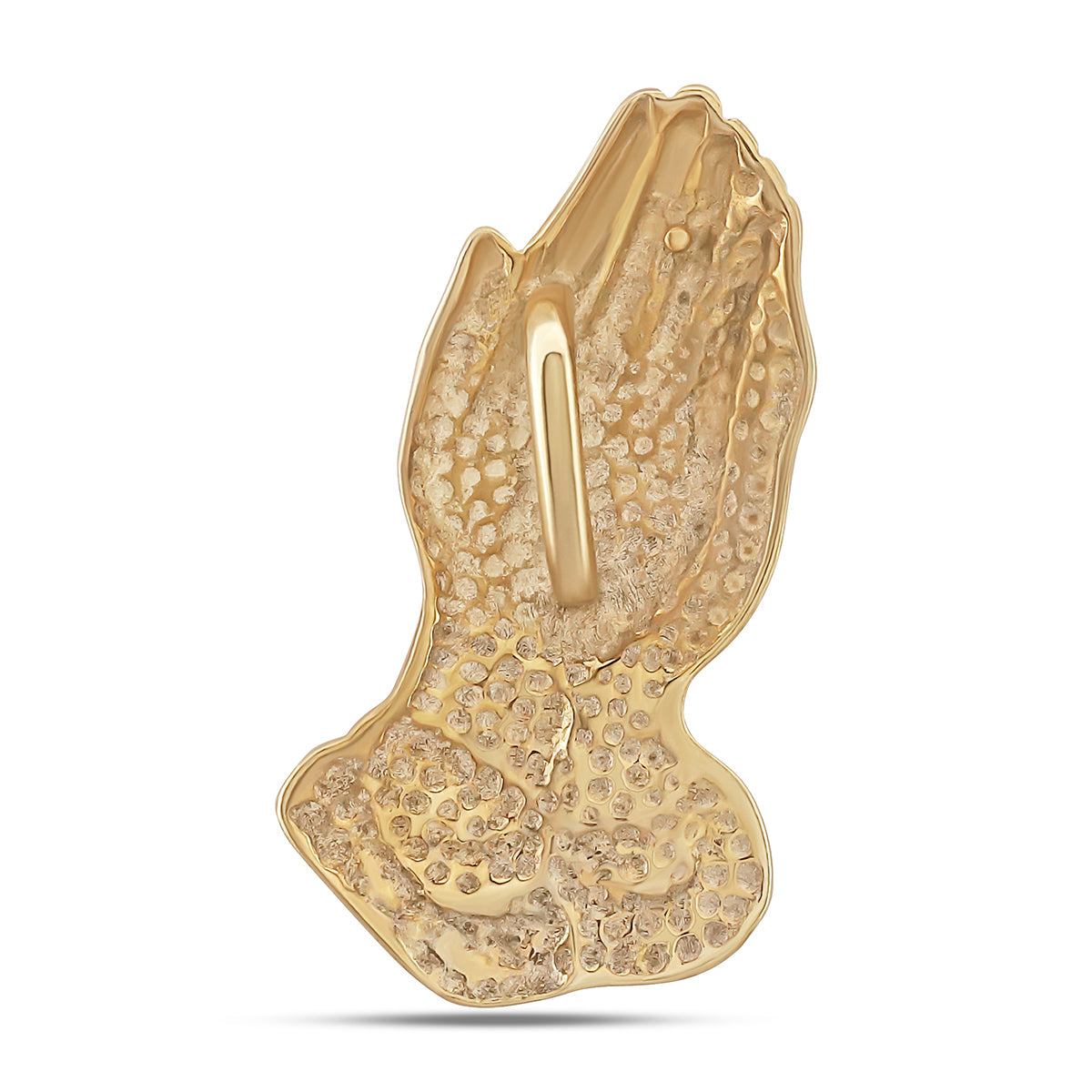 9ct Yellow Gold Praying Hands Pendant