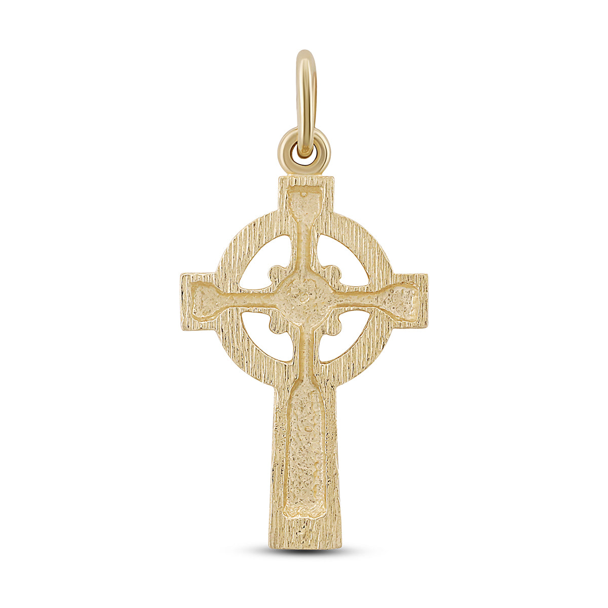 9ct Yellow Gold Small Ornate Celtic Cross Pendant