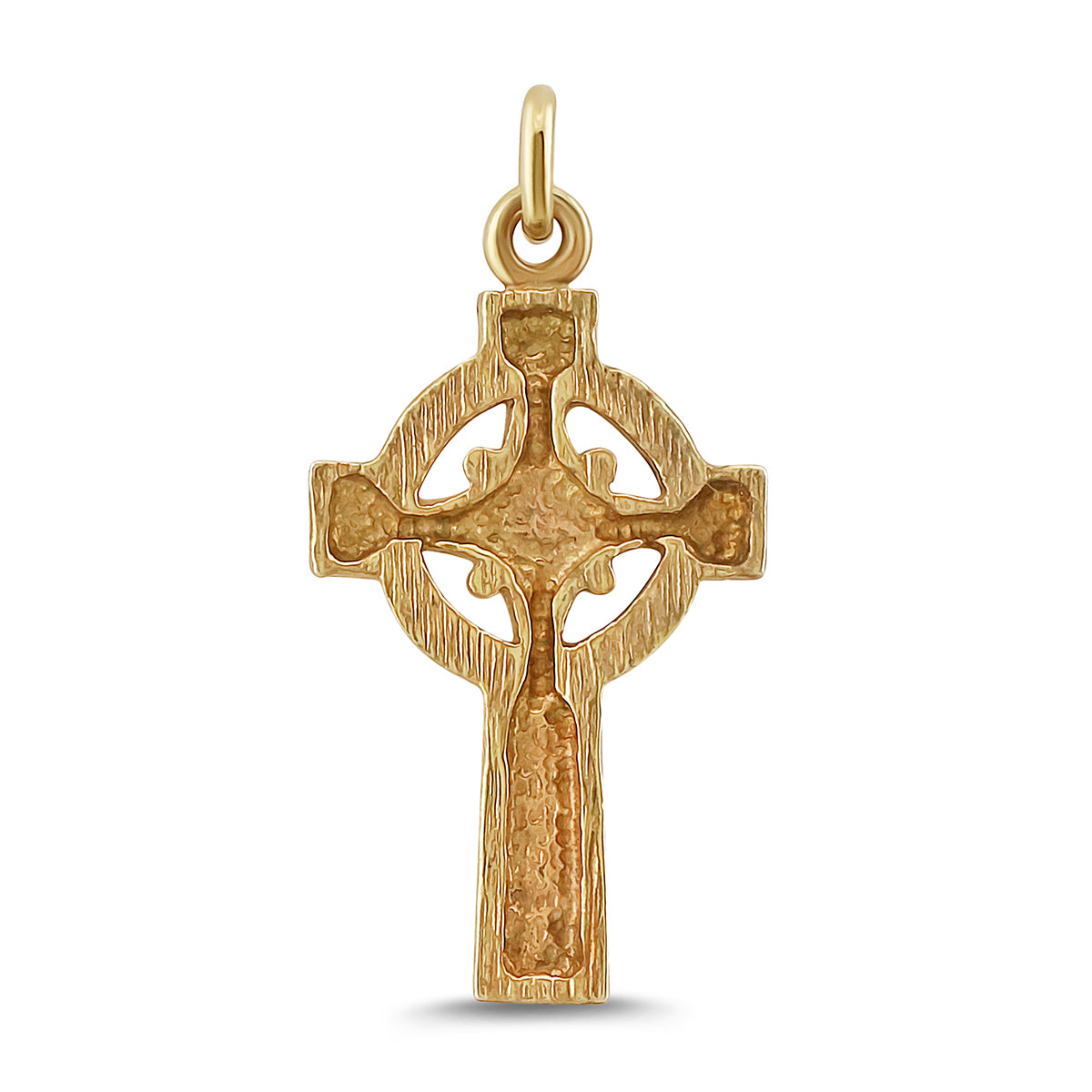 9ct Yellow Gold Extra Small Ornate Celtic Cross Pendant