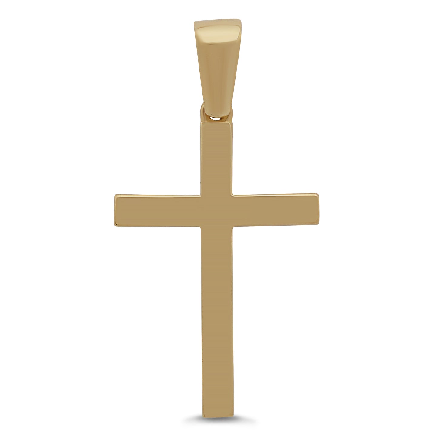 9ct Yellow Gold Solid Medium Classic Cross