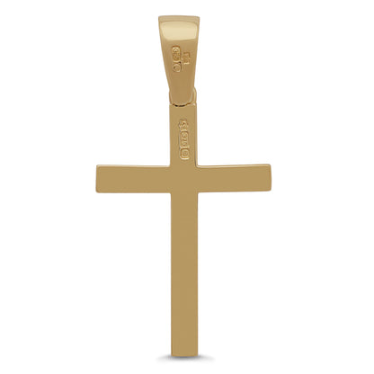 9ct Yellow Gold Solid Medium Classic Cross