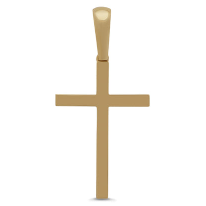 9ct Yellow Gold Solid Large Classic Cross