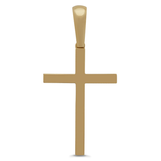 9ct Yellow Gold Solid Large Classic Cross