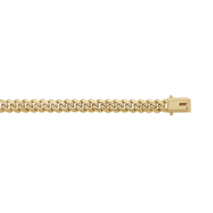 9ct Yellow Gold Solid Classic Cuban Link 8.5mm Chain