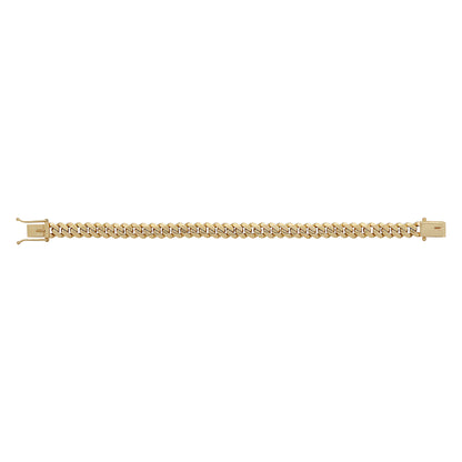 9ct Yellow Gold Solid Classic Cuban Link 8.5mm Bracelet-8.5"