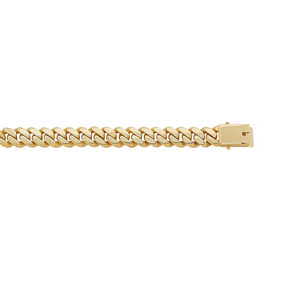 9ct Yellow Gold Solid Classic Cuban Link 11.4mm Chain