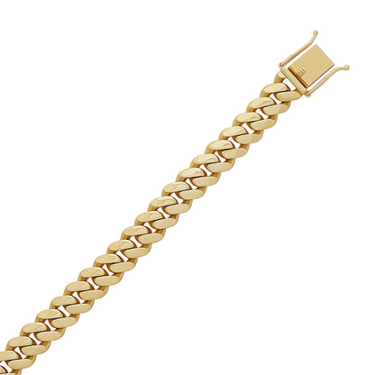9ct Yellow Gold Solid Classic Cuban Link 11.4mm Chain