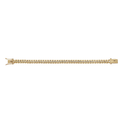 9ct Yellow Gold Solid Classic Light Weight Cuban Link 8mm Bracelet-8.5"