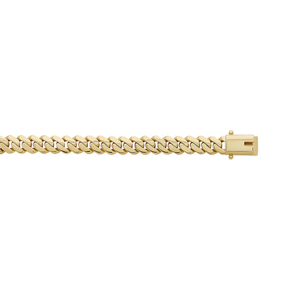 9ct Yellow Gold Solid Classic Light Weight Cuban Link 8mm Chain