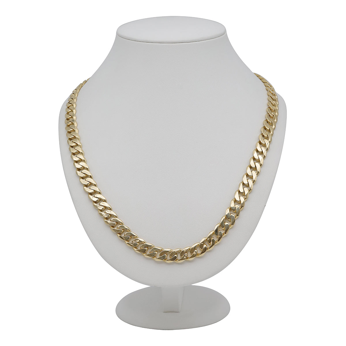 9ct Yellow Gold Curb 11mm Link Chain-26"