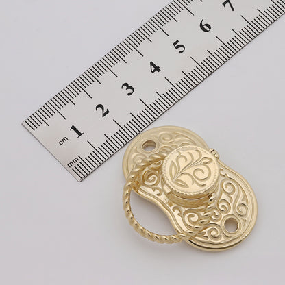 9ct Yellow Gold Solid Heavy Dummy