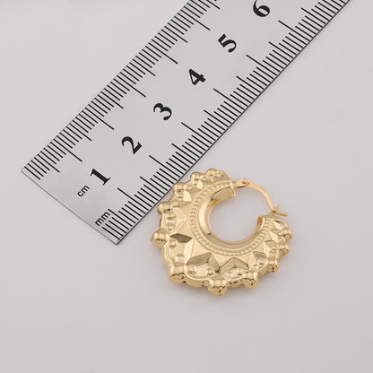 9ct Yellow Gold Large Classic Creole Earrings