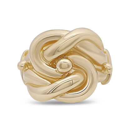 9ct Yellow Gold Solid Polished Knot Ring