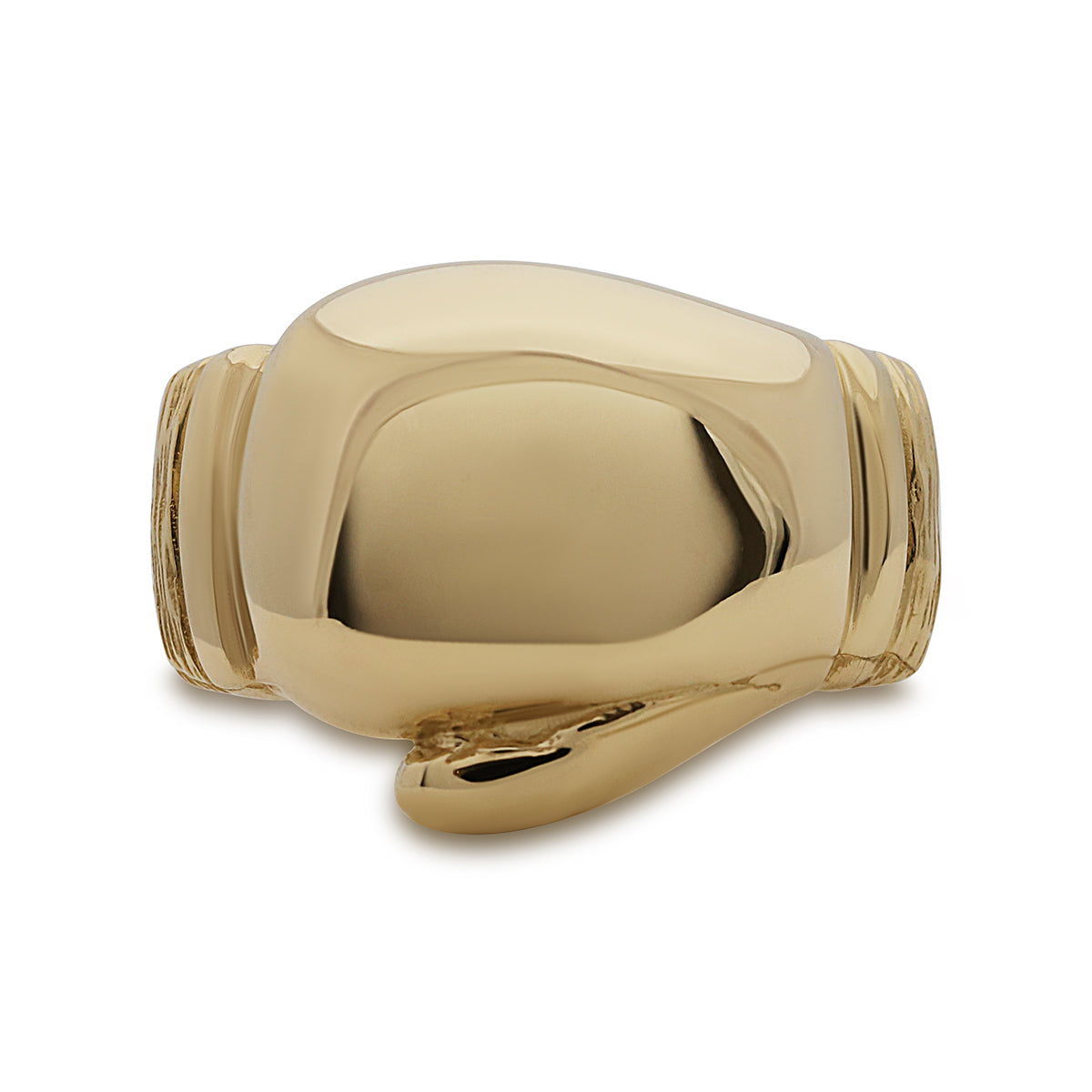 9ct Yellow Solid Single Extra Large Boxing Glove Ring