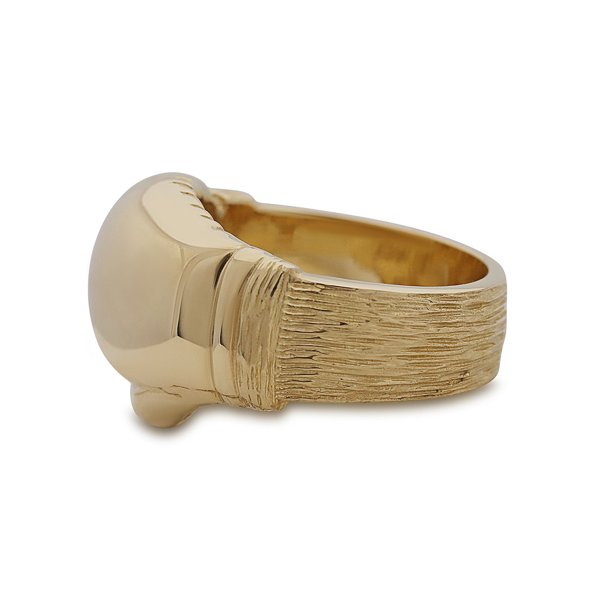 9ct Yellow Solid Single Extra Large Boxing Glove Ring