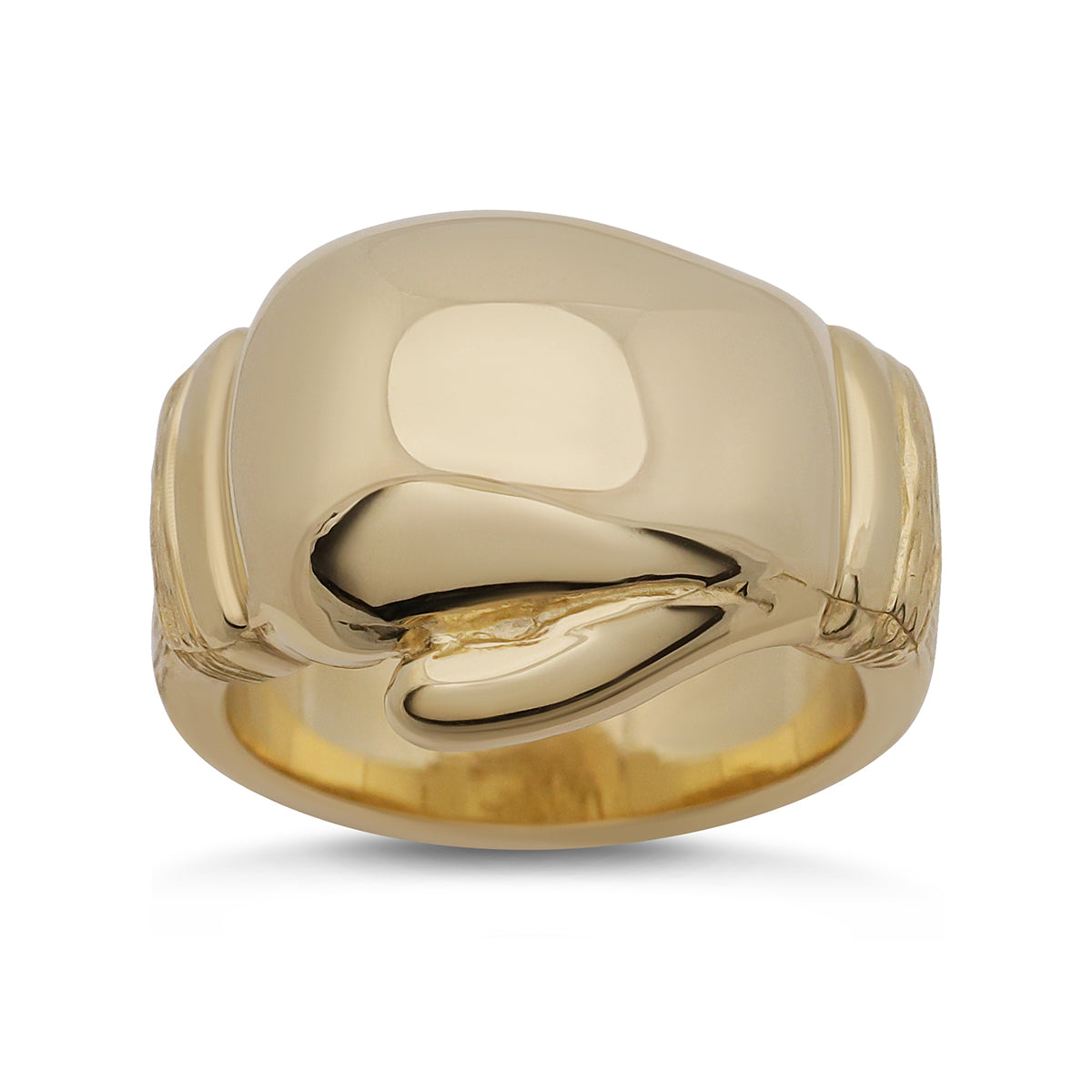 9ct Yellow Solid Single Extra Large Boxing Glove Ring