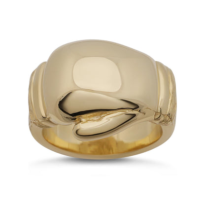9ct Yellow Solid Single Extra Large Boxing Glove Ring