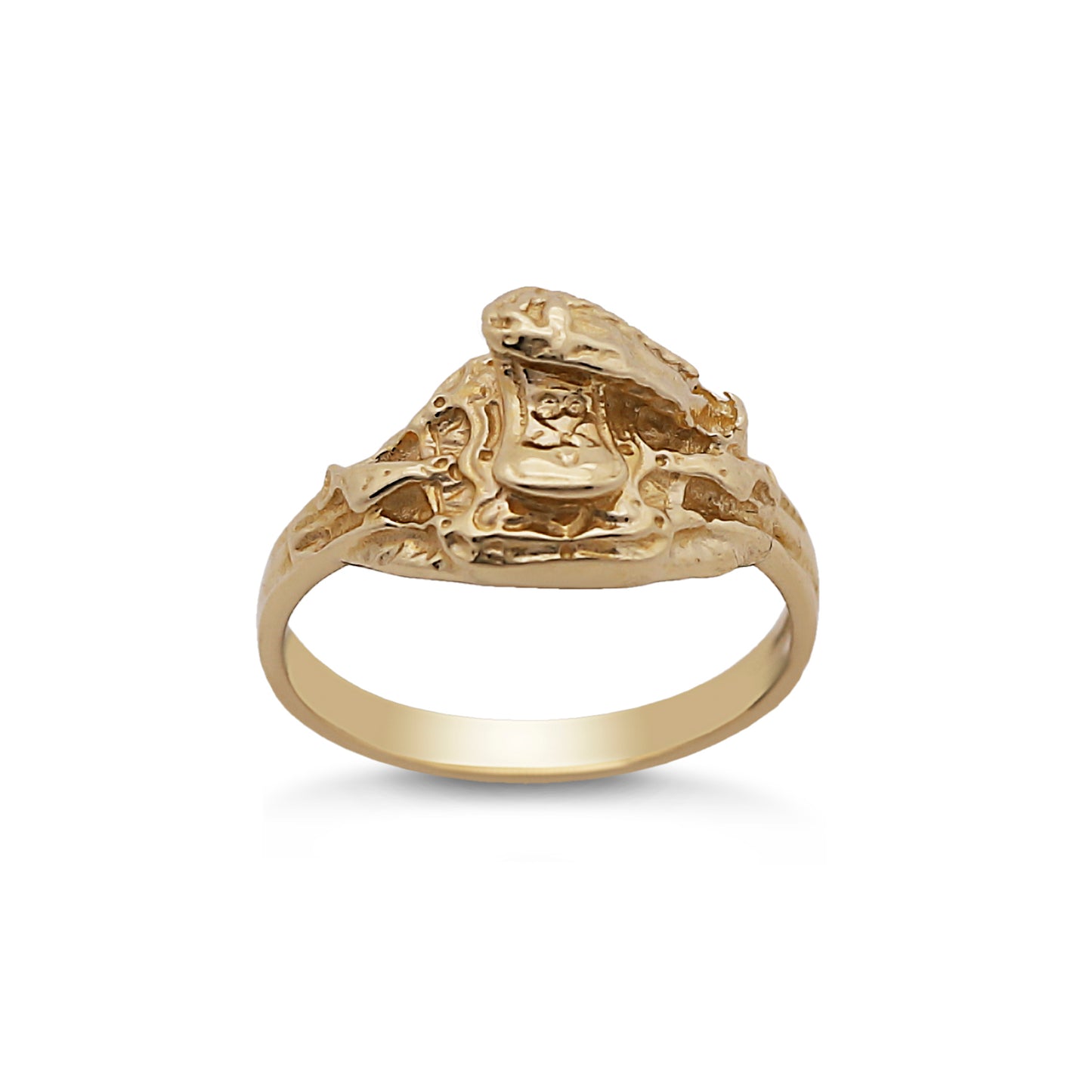 9ct Yellow Gold Baby Small Saddle Ring