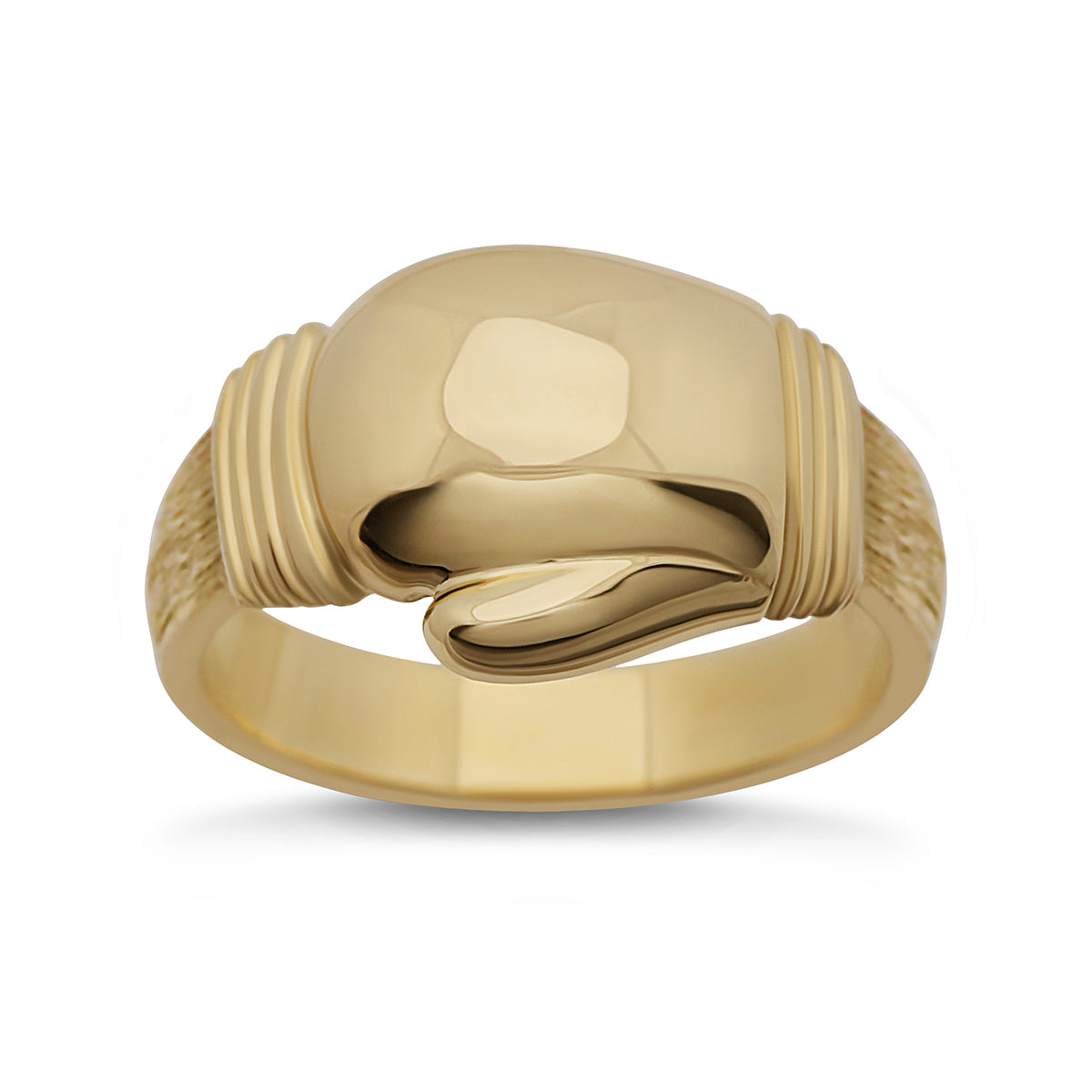 9ct Yellow Solid Single Medium Boxing Glove Ring